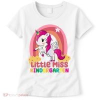 Little Miss Kindergarten Rainbow Unicorn Women's T-Shirt thumb 0