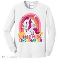 Little Miss Kindergarten Rainbow Unicorn Kids Long Sleeve Shirt thumb 0