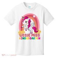 Little Miss Kindergarten Rainbow Unicorn Kids T-Shirt thumb 0