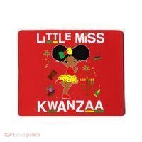 Little Miss Kwanzaa Outfits For Black Girl Mousepad thumb 0