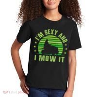 Lawn Mowing Landscaping Im Sexy And I Mow It Kids T-Shirt thumb 2
