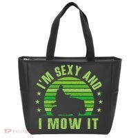 Lawn Mowing Landscaping Im Sexy And I Mow It Tote Bag thumb 0