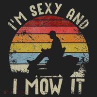 Lawn Mowing Landscaping Im Sexy And I Mow It Golf Towel thumb 3