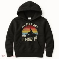 Lawn Mowing Landscaping Im Sexy And I Mow It Kids Hoodie thumb 0