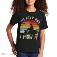 Lawn Mowing Landscaping Im Sexy And I Mow It Kids T-Shirt thumb 2