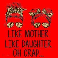 Like Mother Like Daughter Messy Bun Mom Happy Mothers Day Santa Hat thumb 1