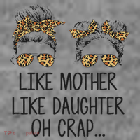 Like Mother Like Daughter Messy Bun Mom Happy Mothers Day Toddler Hoodie thumb 2
