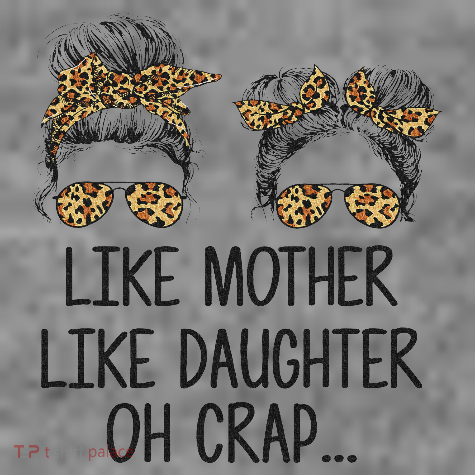 Like Mother Like Daughter Messy Bun Mom Happy Mothers Day Toddler Hoodie