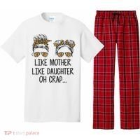 Like Mother Like Daughter Messy Bun Mom Happy Mothers Day Pajama Set thumb 0