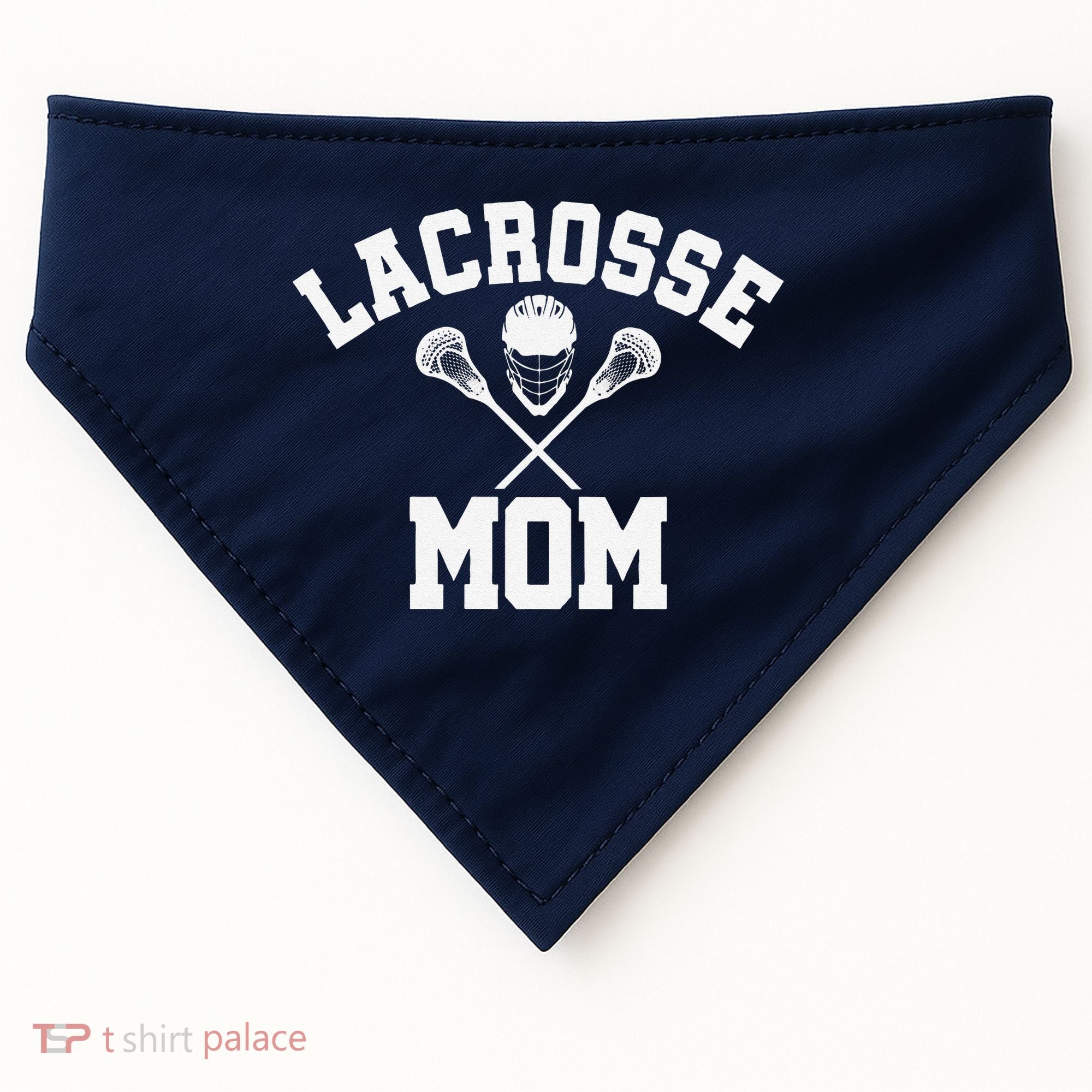 Lacrosse Mom Lax Sports Moms MotherS Day Gift USA-Made Doggie Bandana