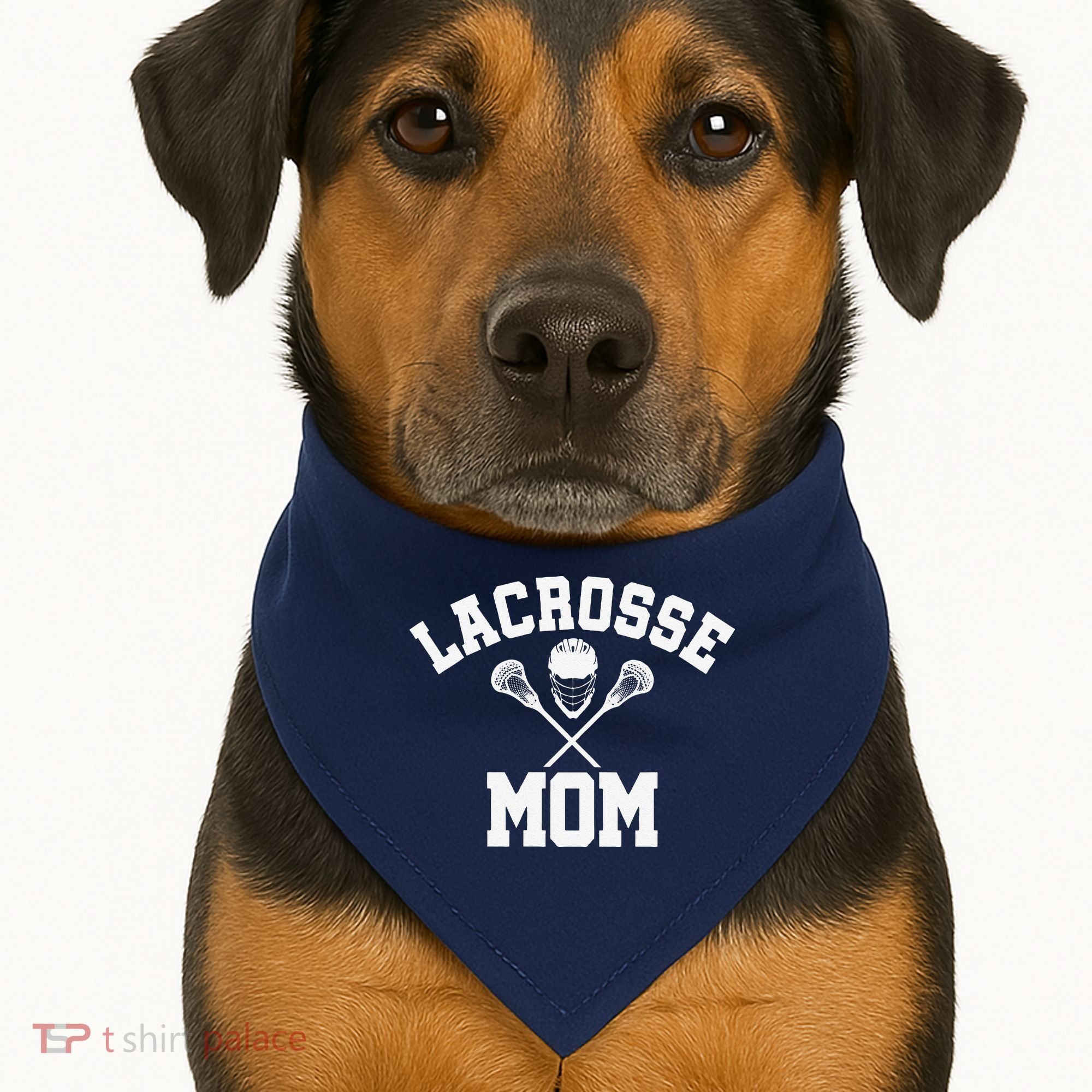 Lacrosse Mom Lax Sports Moms MotherS Day Gift USA-Made Doggie Bandana