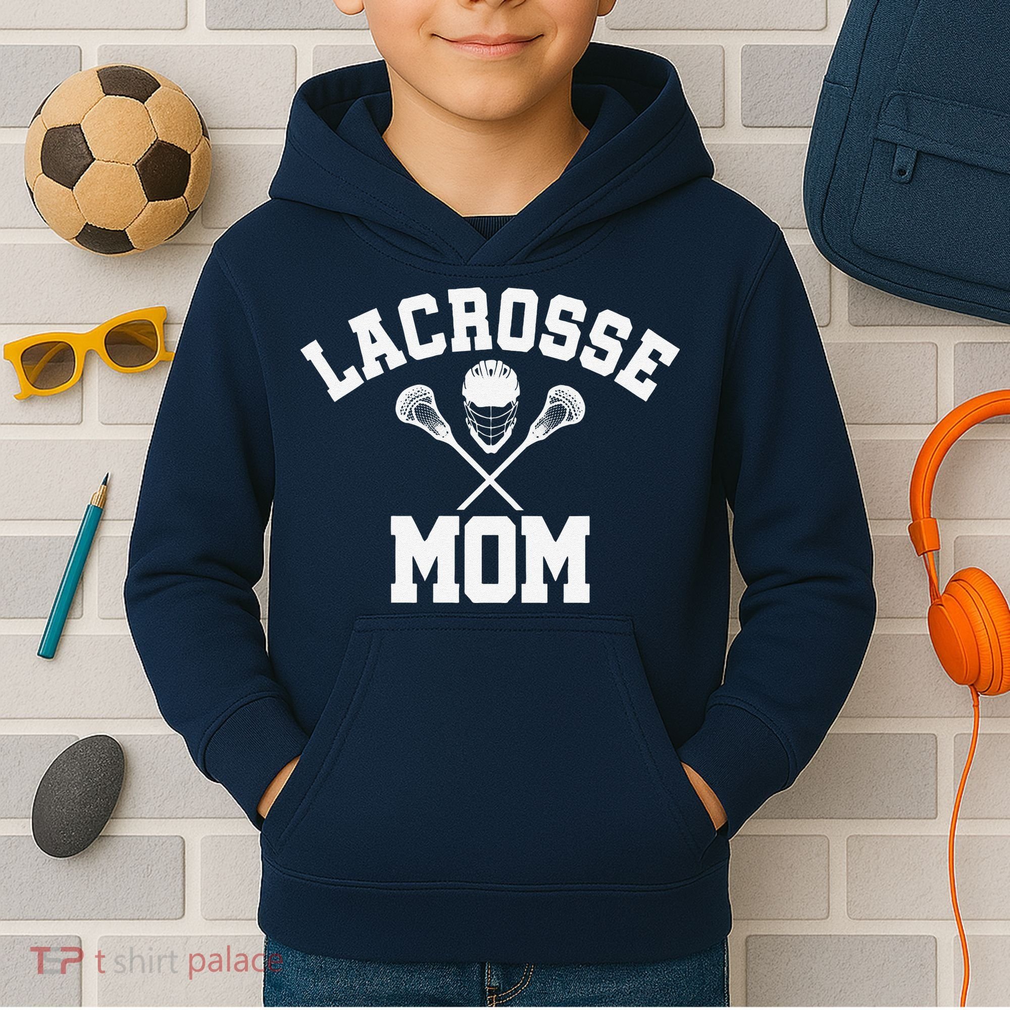 Lacrosse Mom Lax Sports Moms MotherS Day Gift Kids Hoodie