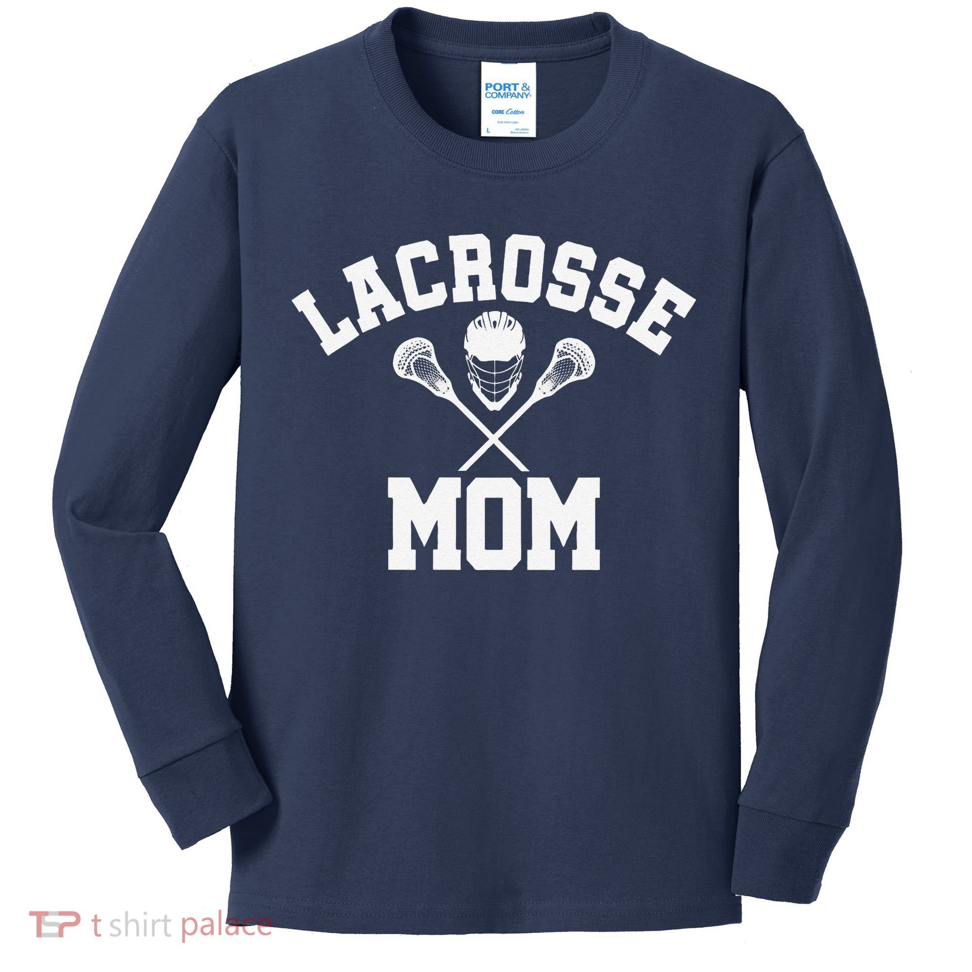 Lacrosse Mom Lax Sports Moms MotherS Day Gift Kids Long Sleeve Shirt