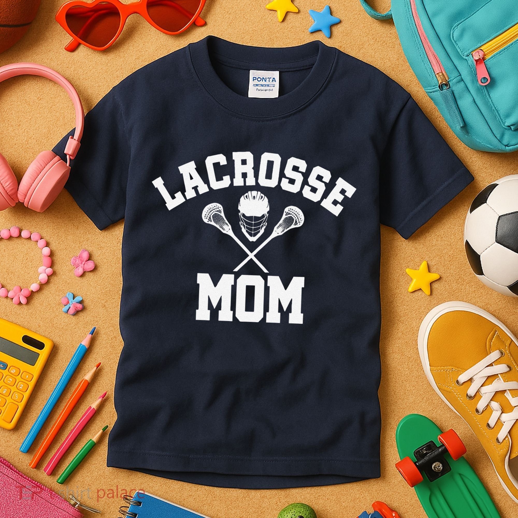 Lacrosse Mom Lax Sports Moms MotherS Day Gift Kids T-Shirt