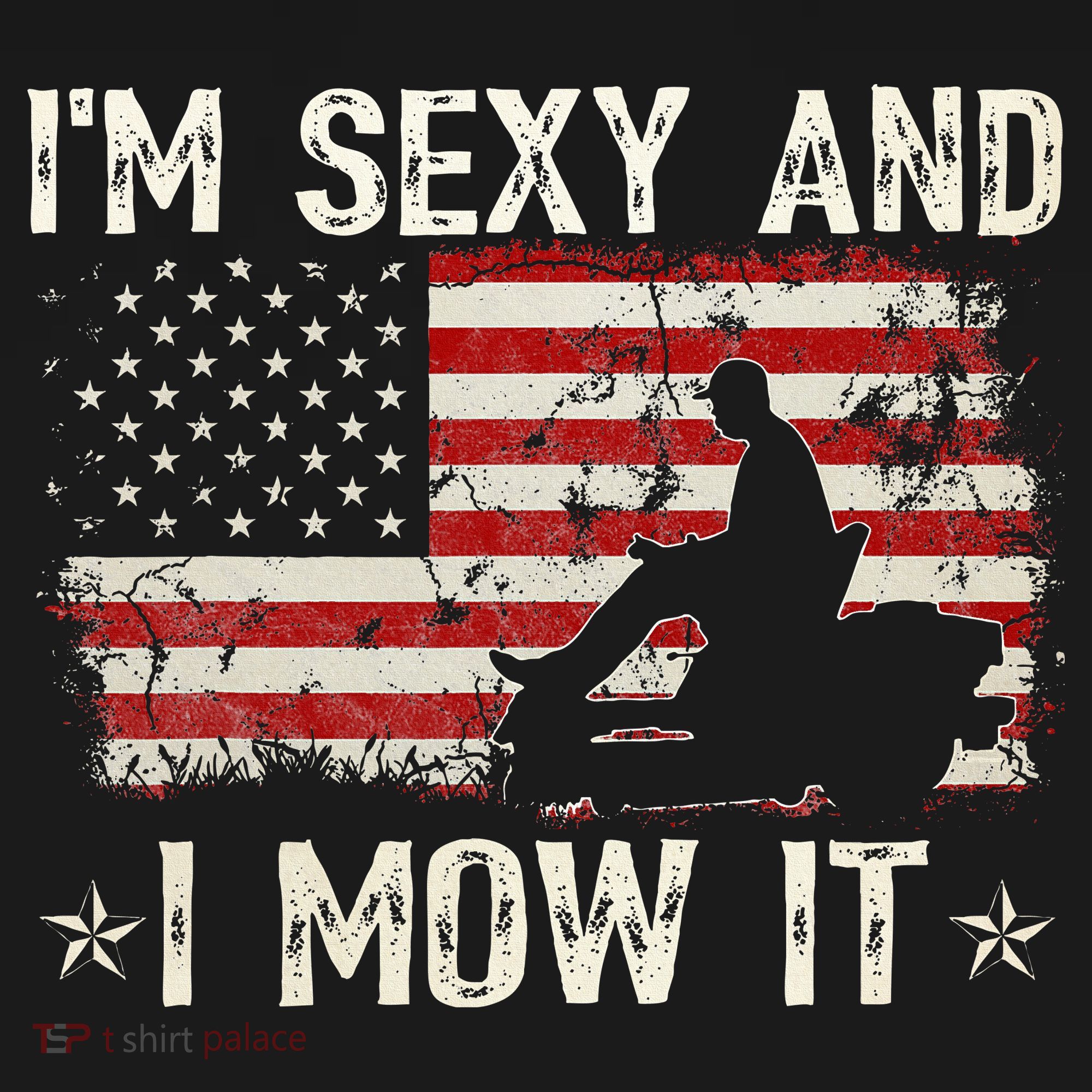 Lawn Mowing Landscaping IM Sexy And I Mow It Flag Women's Hoodie