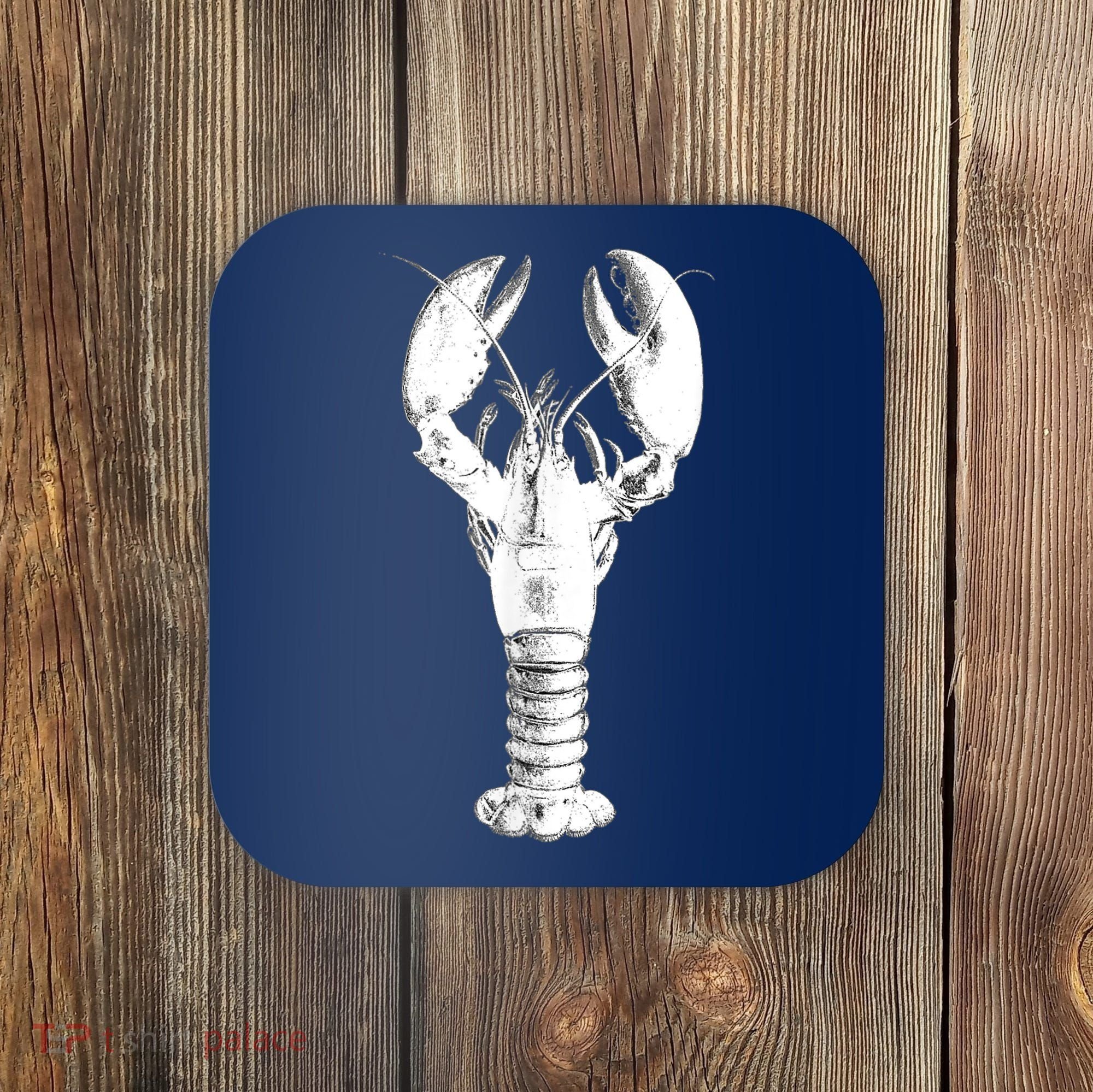 Large Maine Lobster in White Tee Coaster