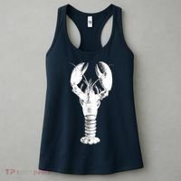 Large Maine Lobster in White Tee Women's Tank Top thumb 3