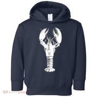Large Maine Lobster in White Tee Toddler Hoodie thumb 0