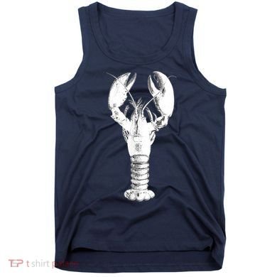 Large Maine Lobster in White Tee Tank Top