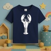 Large Maine Lobster in White Tee Toddler T-Shirt thumb 3