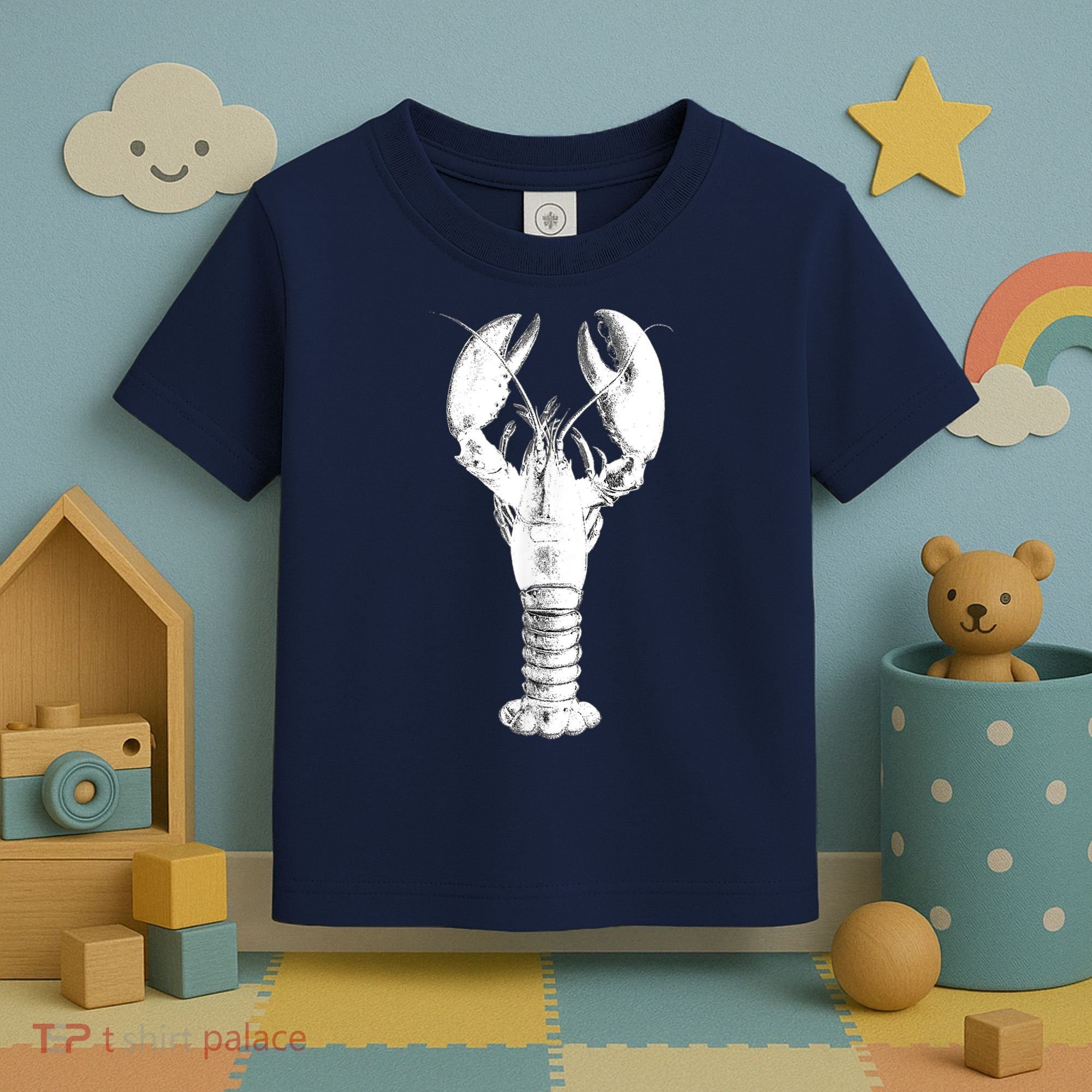 Large Maine Lobster in White Tee Toddler T-Shirt