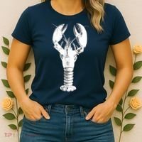 Large Maine Lobster in White Tee Women's T-Shirt thumb 2
