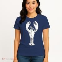 Large Maine Lobster in White Tee Women's T-Shirt thumb 4