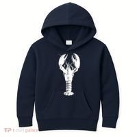 Large Maine Lobster in White Tee Kids Hoodie thumb 0