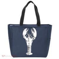 Large Maine Lobster in White Tee Tote Bag thumb 0