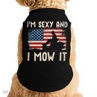 Lawn Mowing Landscaping Im Sexy And I Mow It Flag Doggie Tank thumb 0