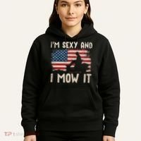 Lawn Mowing Landscaping Im Sexy And I Mow It Flag Hoodie thumb 5