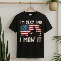 Lawn Mowing Landscaping Im Sexy And I Mow It Flag T-Shirt thumb 2
