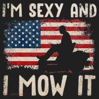 Lawn Mowing Landscaping Im Sexy And I Mow It Flag Beanie thumb 2
