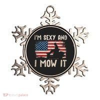 Lawn Mowing Landscaping Im Sexy And I Mow It Flag Ornament thumb 0