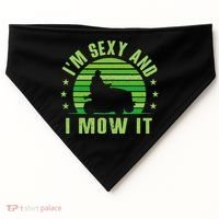 Lawn Mowing Landscaping Im Sexy And I Mow It USA-Made Doggie Bandana thumb 0