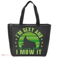 Lawn Mowing Landscaping Im Sexy And I Mow It Tote Bag thumb 0