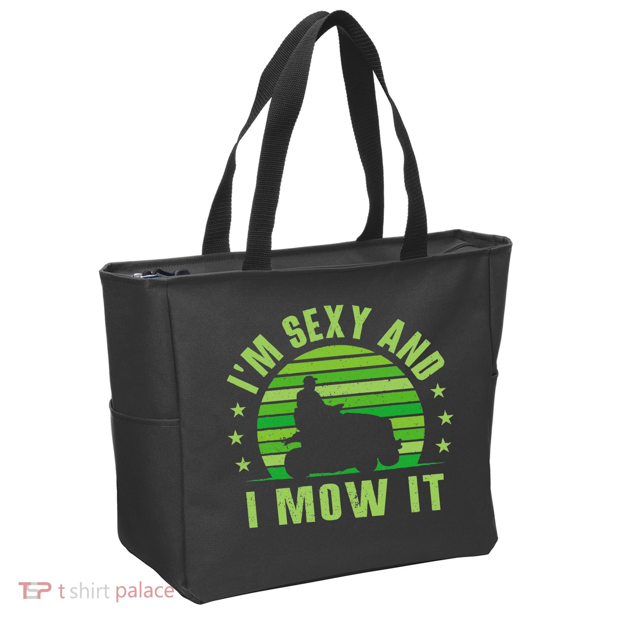 Lawn Mowing Landscaping Im Sexy And I Mow It Tote Bag