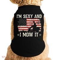 Lawn Mowing Landscaping I'm Sexy And I Mow It Flag Doggie Tank thumb 0