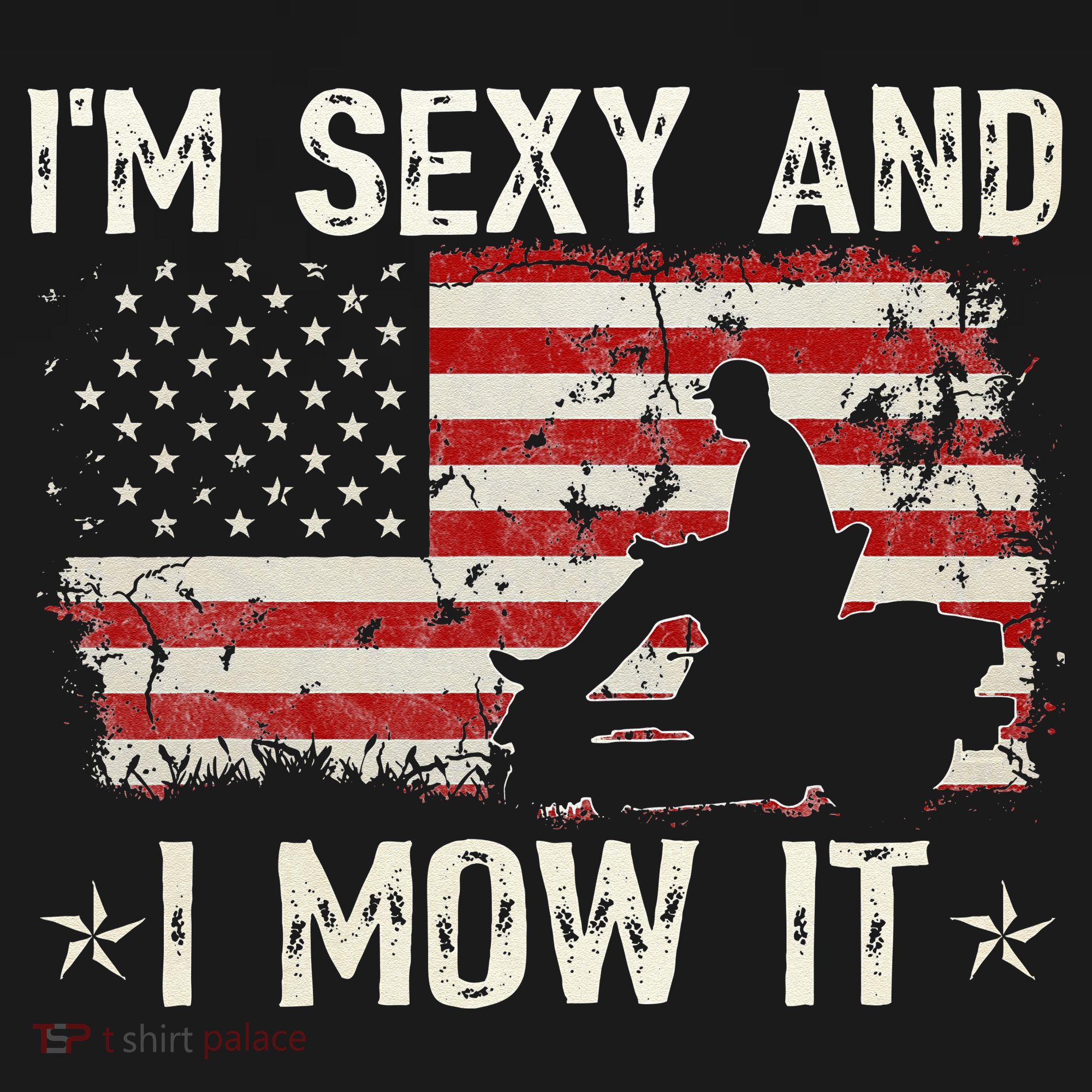 Lawn Mowing Landscaping I'm Sexy And I Mow It Flag Mousepad
