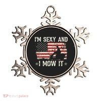 Lawn Mowing Landscaping I'm Sexy And I Mow It Flag Ornament thumb 0