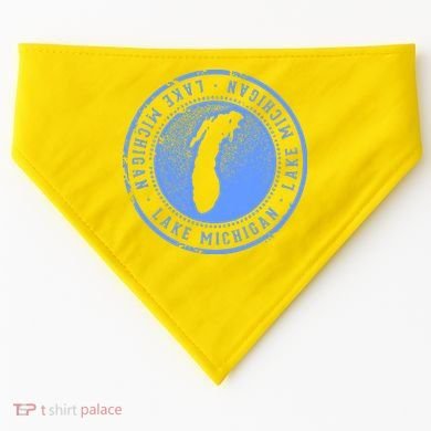 Lake Michigan USA-Made Doggie Bandana