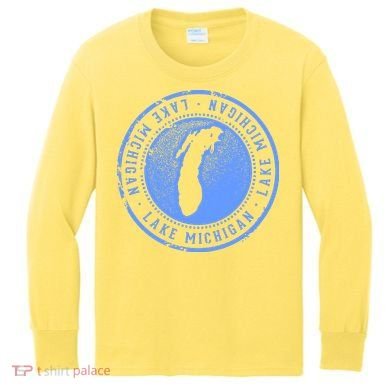 Lake Michigan Kids Long Sleeve Shirt