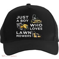 Lawn Mowing Lover For Just A Boy Who Loves Lawn Mowers Five-Panel Snapback Cap thumb 0