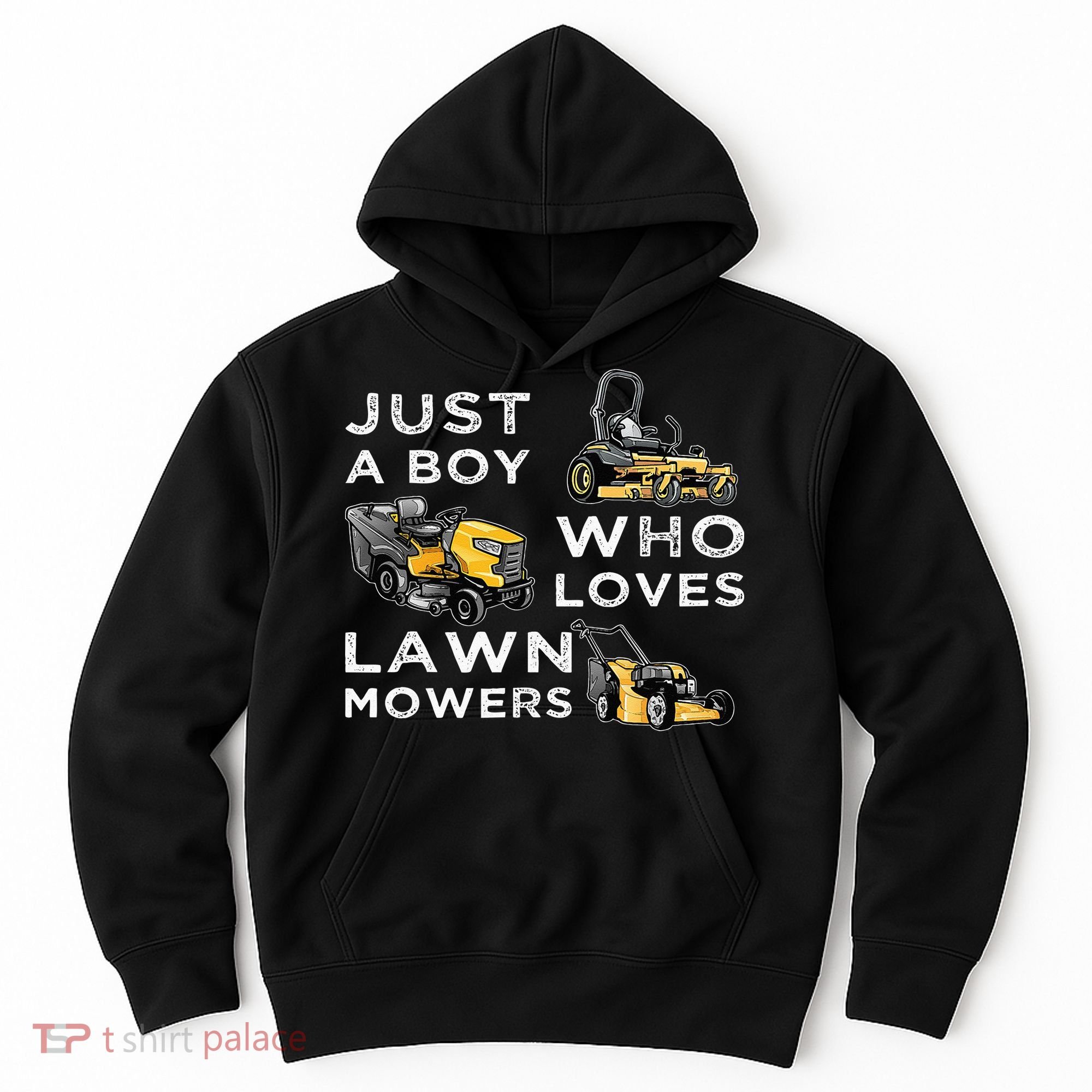 Lawn Mowing Lover For Just A Boy Who Loves Lawn Mowers Hoodie