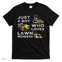 Lawn Mowing Lover For Just A Boy Who Loves Lawn Mowers T-Shirt thumb 0