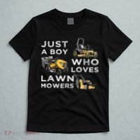 Lawn Mowing Lover For Just A Boy Who Loves Lawn Mowers T-Shirt thumb 5