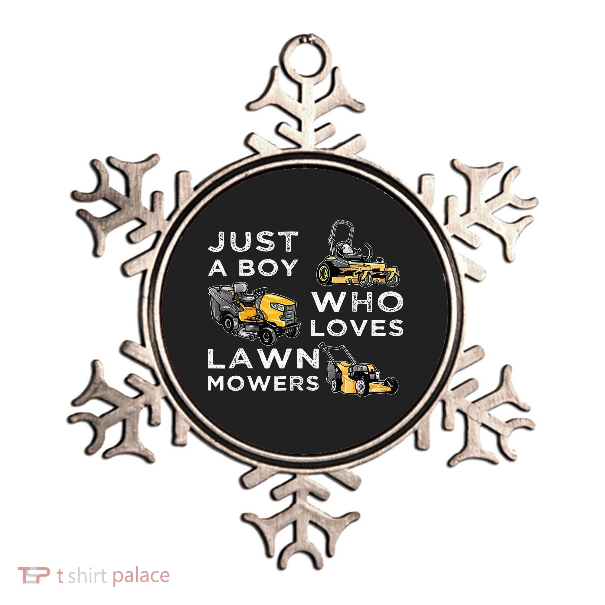 Lawn Mowing Lover For Just A Boy Who Loves Lawn Mowers Ornament