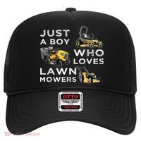 Lawn Mowing Lover For Just A Boy Who Loves Lawn Mowers Hat thumb 0