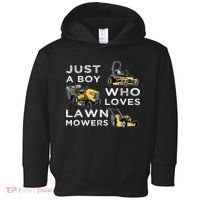 Lawn Mowing Lover For Just A Boy Who Loves Lawn Mowers Toddler Hoodie thumb 0