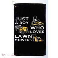 Lawn Mowing Lover For Just A Boy Who Loves Lawn Mowers Golf Towel thumb 0